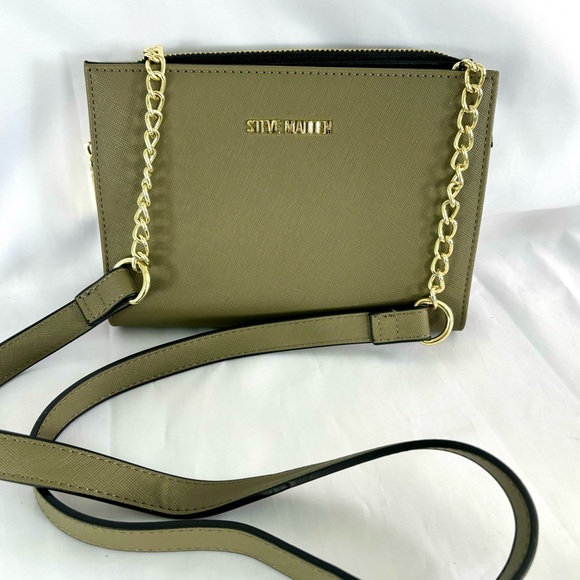 NWOT Steve Madden Crossbody Bag Purse Olive Green - Picture 1 of 14